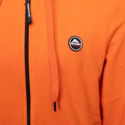 Sweat zip capuche 08gaia orange Homme HELVETICA