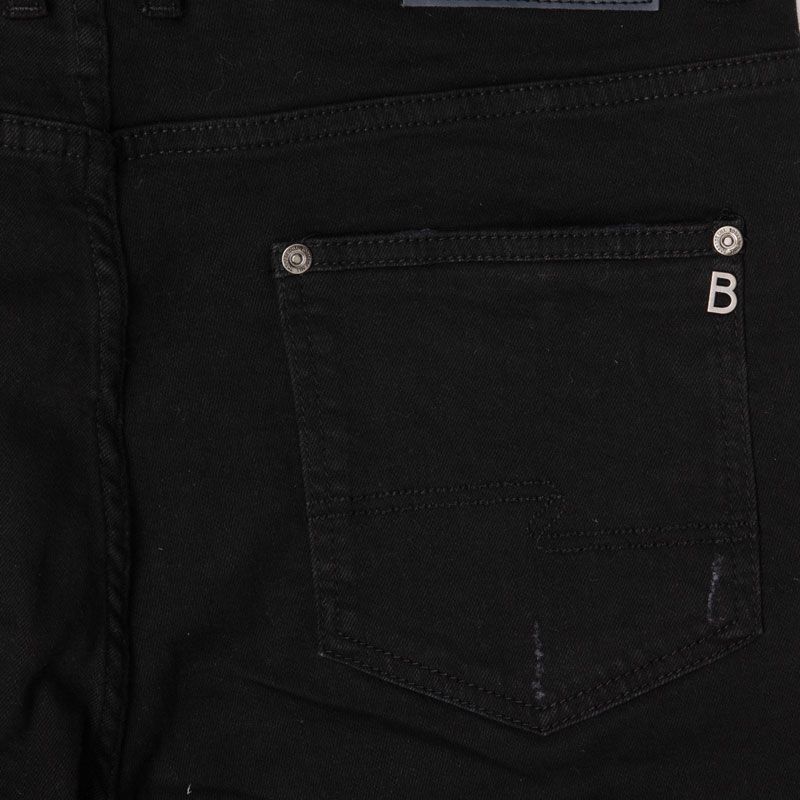 Jean noir regular denim uni Homme BILL TORNADE