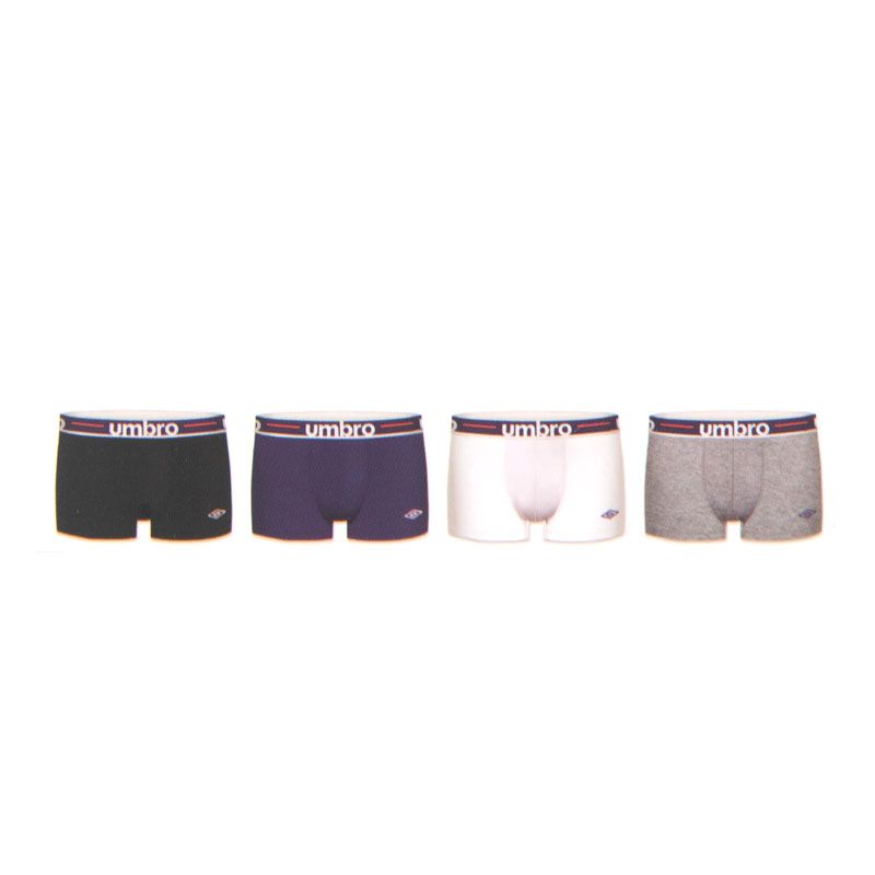 Lot de 4 boxers coton umr/1/bcx4/class1 Homme UMBRO Lot de 4 boxers coton umr/1/bcx4/class1 Homme UMBRO