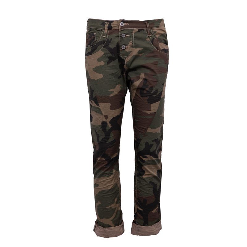 Pantalon treillis ajusté kaki Femme PLEASE