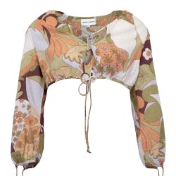 Crop top manches longues bahia1cbl Femme ANTIK BATIK