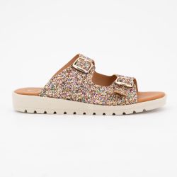 Mule glitter platino 23605 t28/35 Enfant CARLA TORTOSA