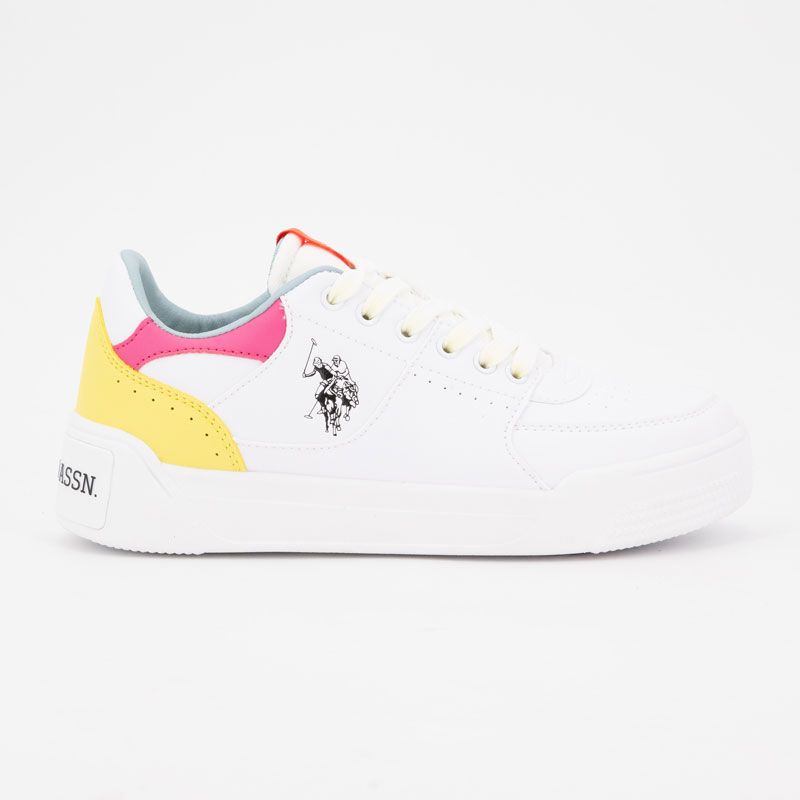 Basket white-light yello nole001-whi-lye01 t36/41 Femme US POLO