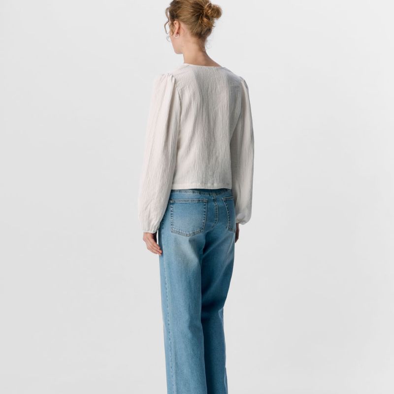 Chemise objphillie white 23046564 4422 Femme OBJECT Chemise objphillie white 23046564 4422 Femme OBJECT