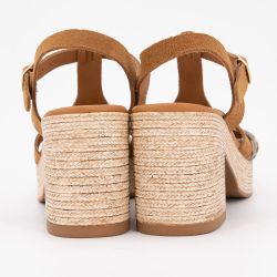 Sandales a talon  leo/muscade 32563 t36/41 Femme CARLA TORTOSA Sandales a talon  leo/muscade 32563 t36/41 Femme CARLA TORTOSA