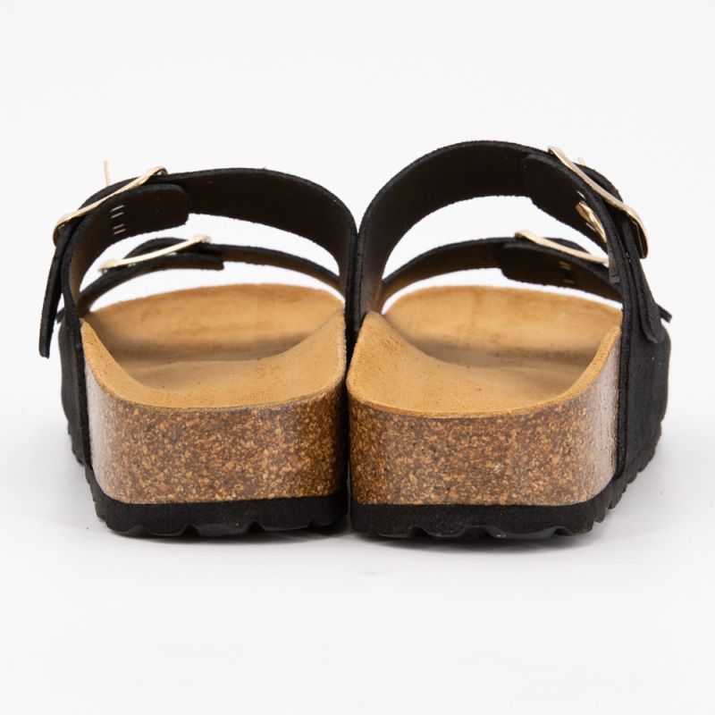 Mules double brides compensée en daim Femme I AM