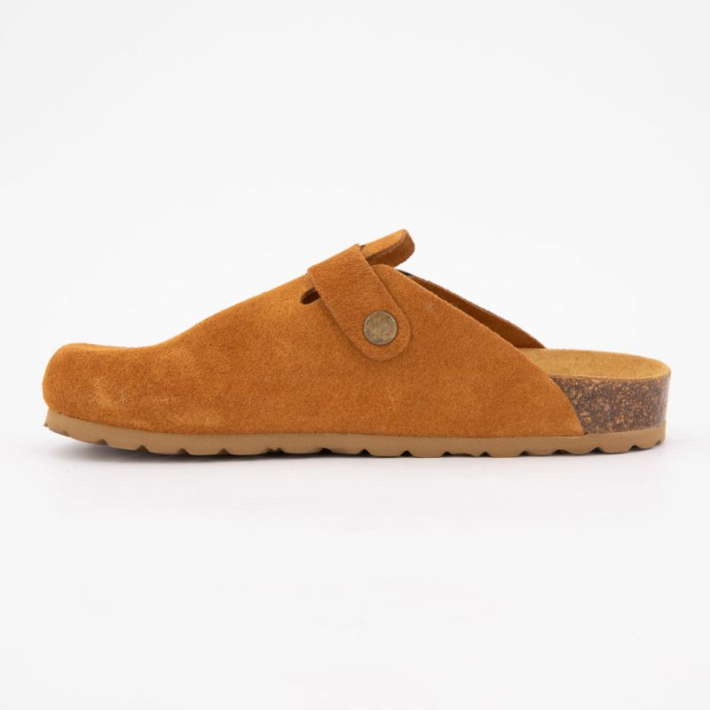 Sabots en cuir lisse daim à boucle Femme I AM Sabots en cuir lisse daim à boucle Femme I AM