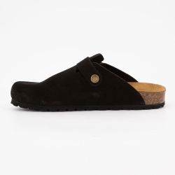 Sabots en cuir lisse daim à boucle Femme I AM Sabots en cuir lisse daim à boucle Femme I AM