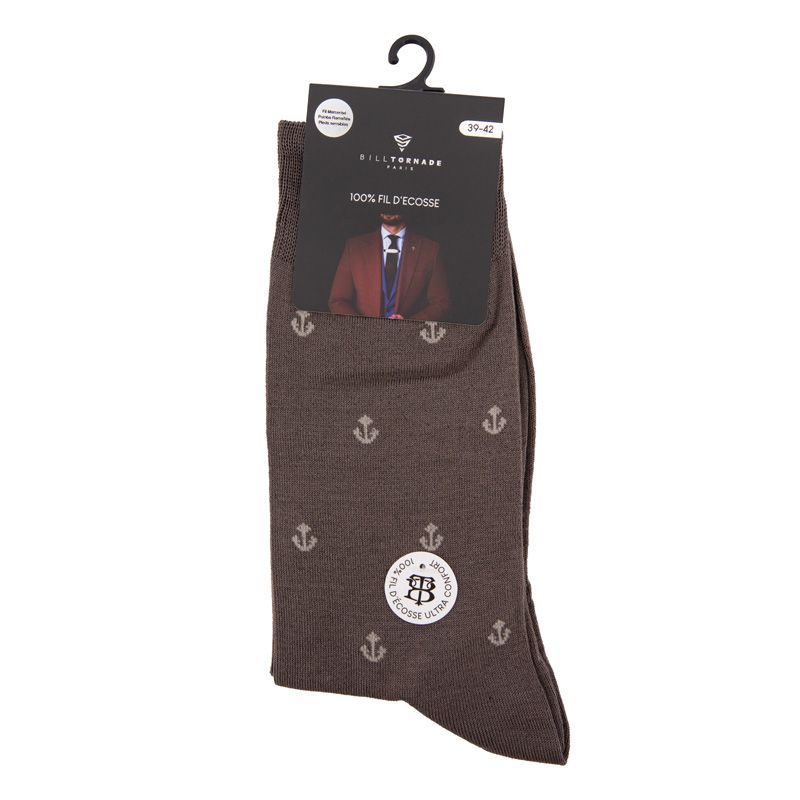 Chaussette fil d'ecosse fantaisie 20140 Homme BILL TORNADE