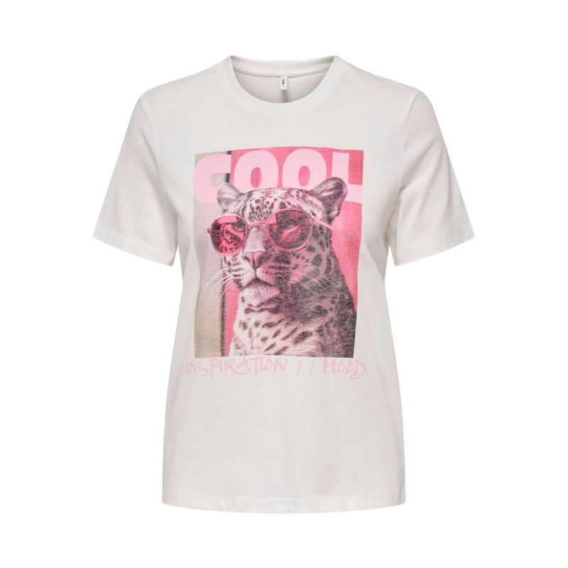 Tee shirt onlhariettte cloud dancer cool15343670-4276 Femme ONLY