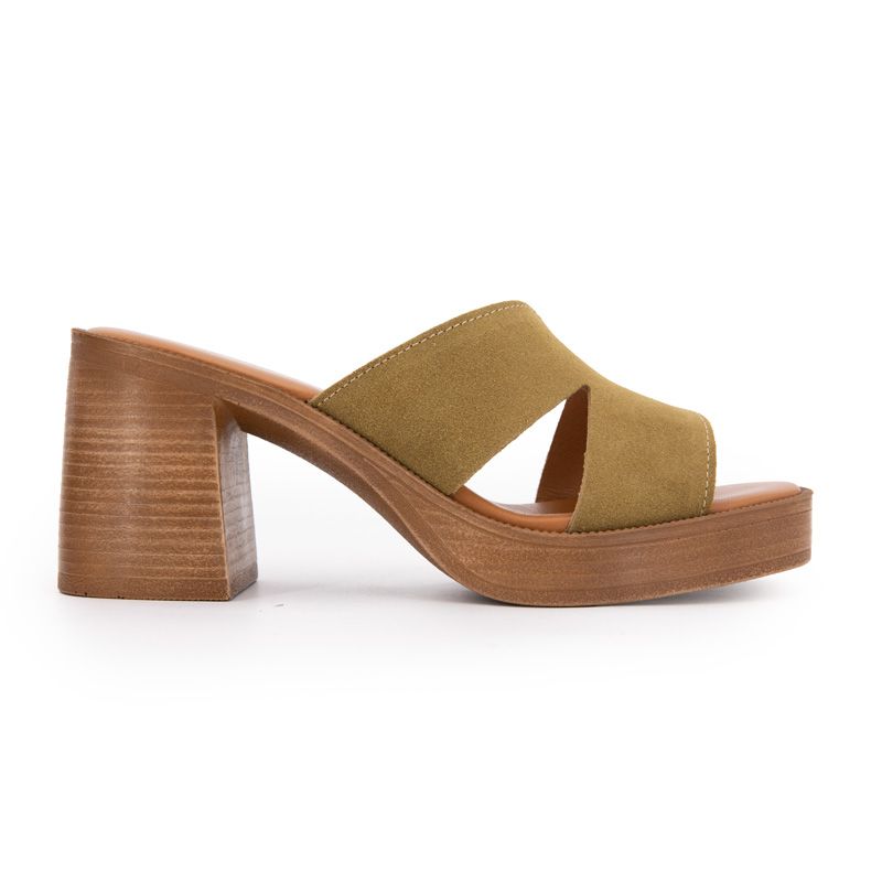 Mules serraje à talon plateforme Femme CARLA TORTOSA