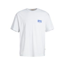Tee shirt jwhmykonos bright white 12276717 4285 Homme JACK & JONES