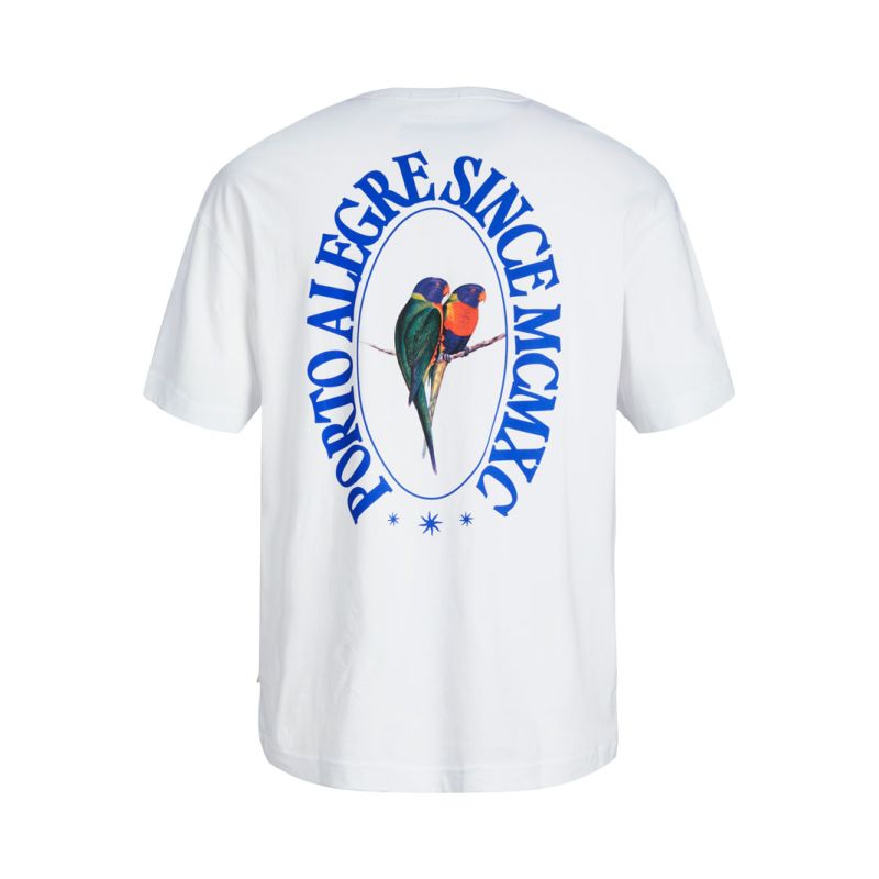 Tee shirt jwhmykonos bright white 12276717 4285 Homme JACK & JONES Tee shirt jwhmykonos bright white 12276717 4285 Homme JACK & JONES