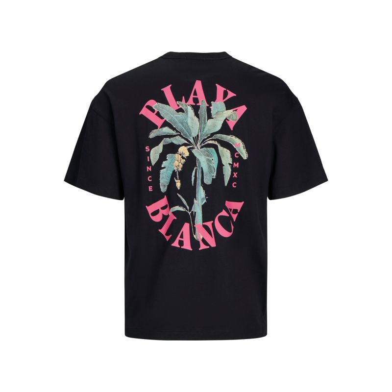 Tee shirt jwhmykonosblack 12276717 4285 Homme JACK & JONES