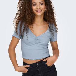 Haut onlbetty light grey melange 15311919 4230 Femme ONLY Haut onlbetty light grey melange 15311919 4230 Femme ONLY