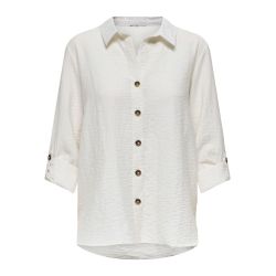 CHEMISE MC CLOUD DANCER JDYLAUREL 3/4 LINEN 15347163