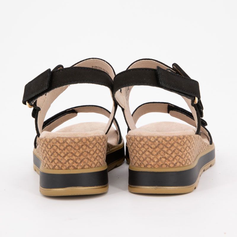 SANDALE COMPENSEE NUBUCK OLIVE 92875342 36/41