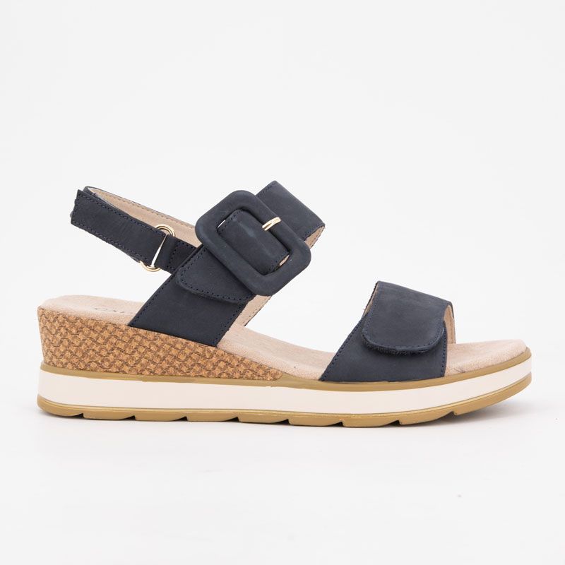 SANDALE COMPENSEE NUBUCK OLIVE 92875342 36/41