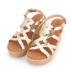 Sandales compensees vaq. cuero 28536 t36/41 Femme CARLA TORTOSA Sandales compensees vaq. cuero 28536 t36/41 Femme CARLA TORTOSA