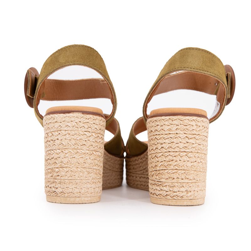 SANDALES COMPENSEE SERRAJE MILITARY 5816 T36/41