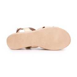 SANDALES COMPENSEE GRABADO ORO MULTI 5334 T36/41