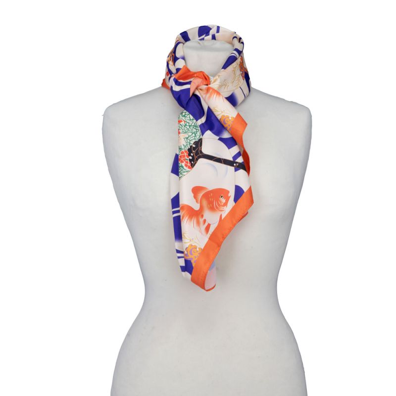 Foulard aika blue 04t9001w-p.11 Femme DEELUXE 74