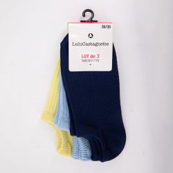 Lot de 3 paires de socquettes lalita Femme LULU CASTAGNETTE
