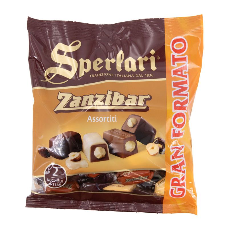 Sachet 320g noisette enrobe chocolat lait/noir/blanc Mixte SPERLARI