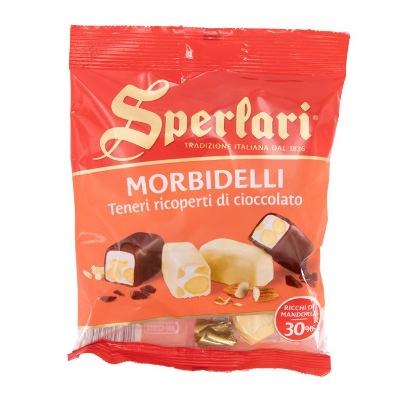 Sachet 117g nougat enrobe de chocolat blanc/noir Mixte SPERLARI