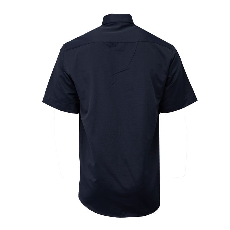 Chemise unie mc regular noire bill302 Homme BILL TORNADE