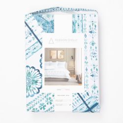 PARURE DE LIT GARANCE BLEU 240X260