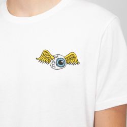 Tee shirt blanc vd/1/tsc/eye/w Homme VON DUTCH