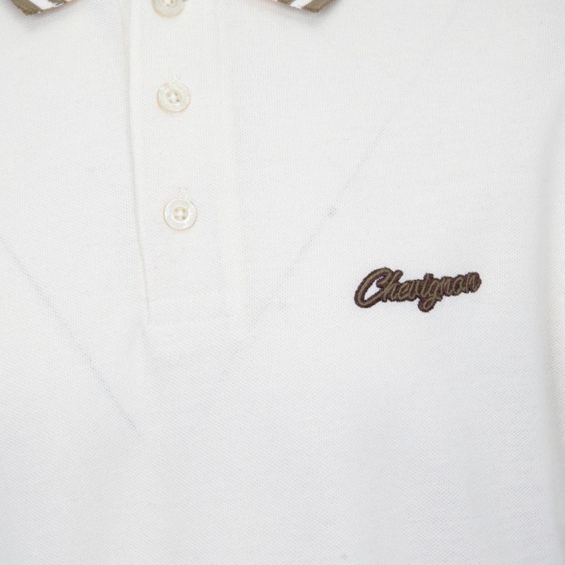 Polo broder 44496 albus Homme CHEVIGNON