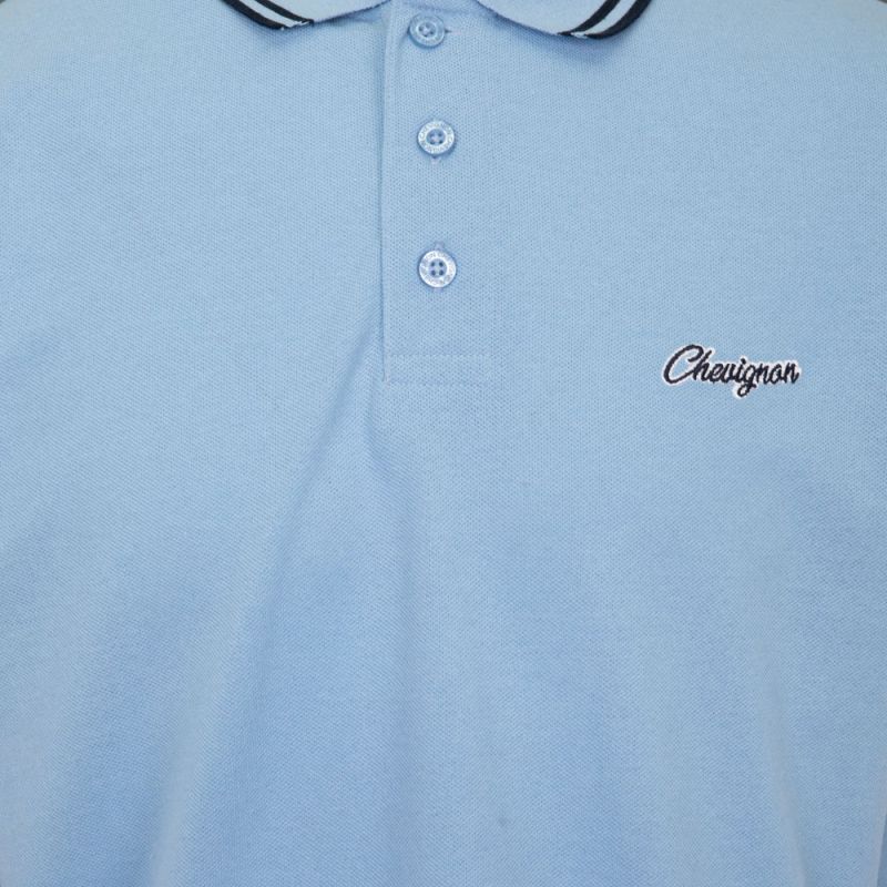 Polo broder 44496 albus Homme CHEVIGNON