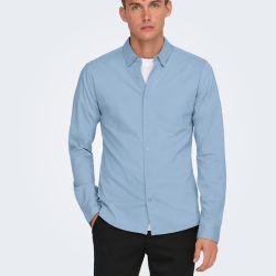 Chemise onsrobin dark navy 22031023 4445 Homme ONLY AND SONS