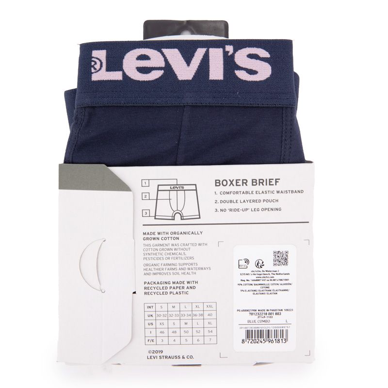 Lot de 2 boxers blue combo 701232218001802 Homme LEVI'S Lot de 2 boxers blue combo 701232218001802 Homme LEVI'S