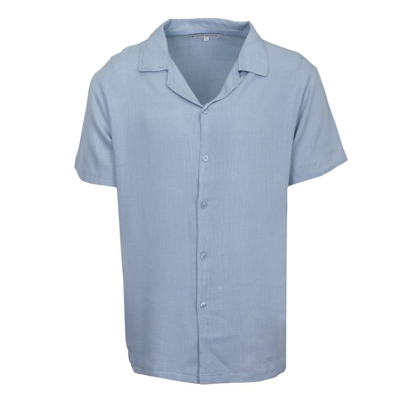 Chemise mc en lin lt kaki leon Homme PANAME BROTHERS