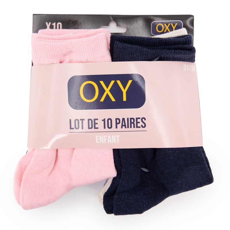 Pack de 10 chaussettes fille lorella Enfant OXY