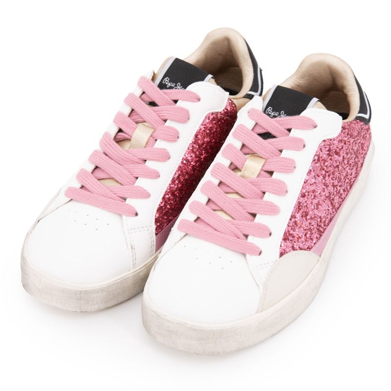 Basket lane glitter g 341blush pink pgs30612 t32/39 Enfant PEPE JEANS