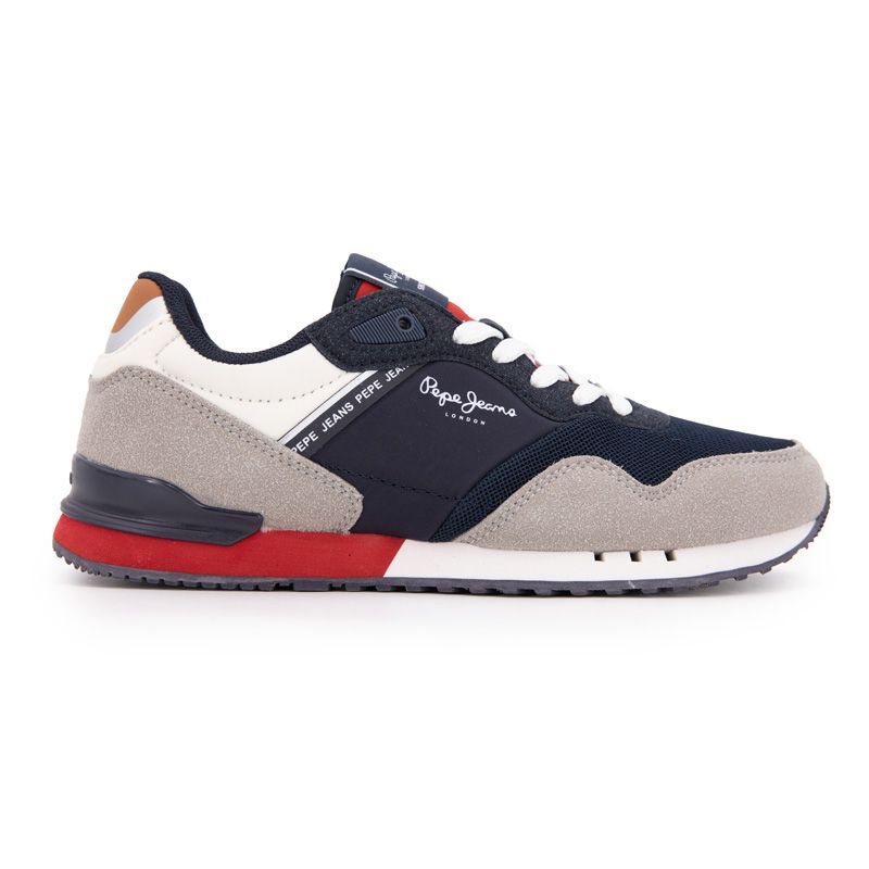 Basket london park b 860dark stone beige pbs40006 t33/39 Enfant PEPE JEANS