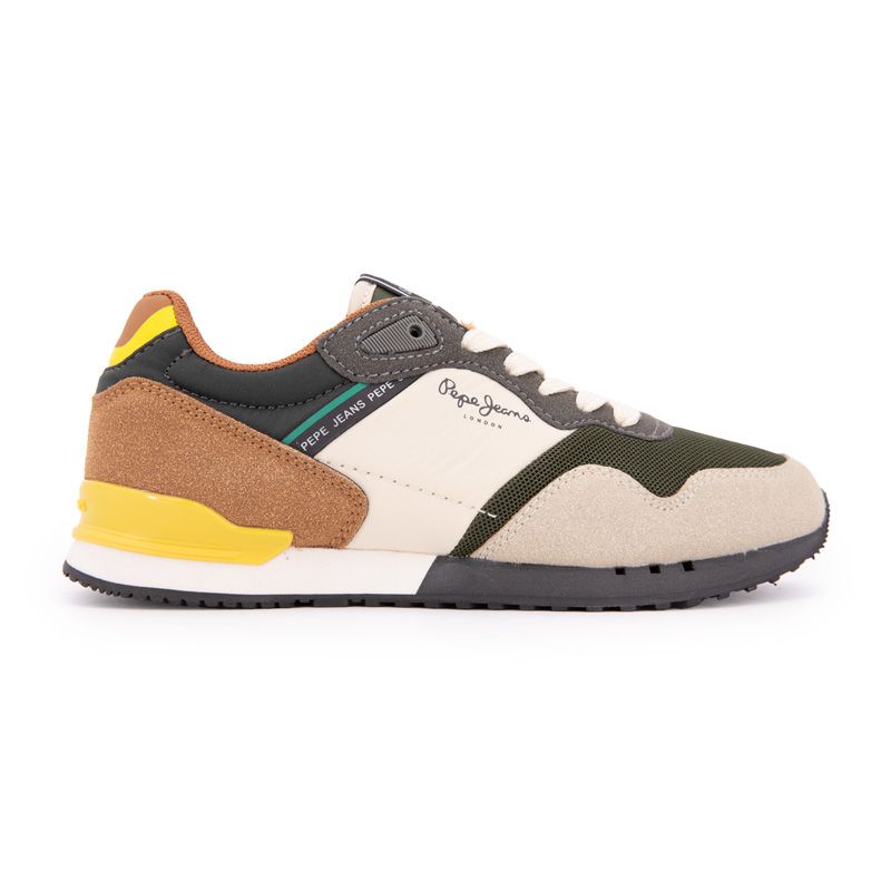 Basket london park b 860dark stone beige pbs40006 t33/39 Enfant PEPE JEANS