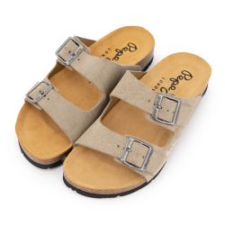 Mule oban sued taupe beige pls80009 t36-41 Femme PEPE JEANS