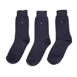 Chaussettes coton lot de 3 avec logo Homme TOMMY HILFIGER