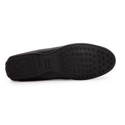 Mocassin cuir noirm-08 t41/46 Homme PIERRE CARDIN