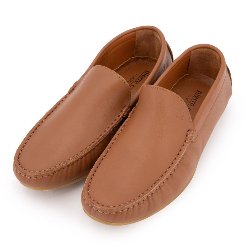 Mocassin cuir noirm-08 t41/46 Homme PIERRE CARDIN