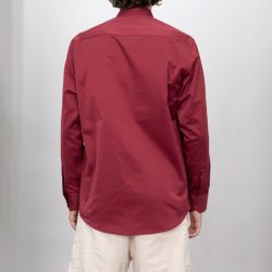 Chemise unie coton bordeaux poly bill00 Homme BILL TORNADE