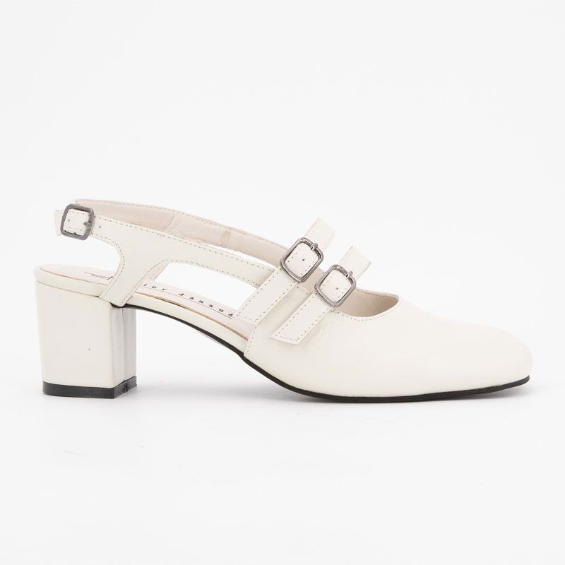 Escarpin nappa blanc casse f 511 t36/41 Femme XAVIER DANAUD