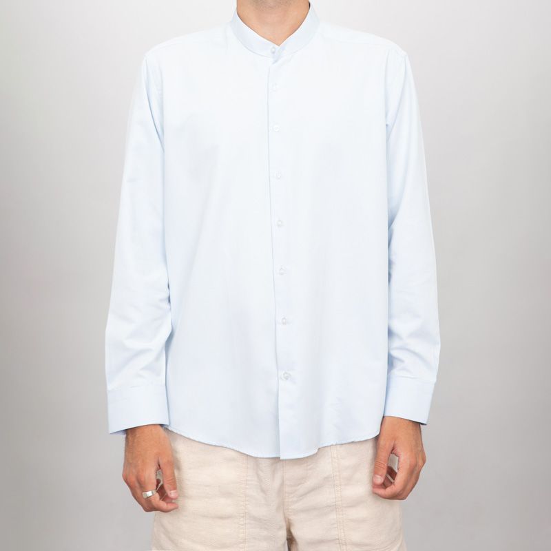 Chemise blanche uni col mao bill200 Homme BILL TORNADE