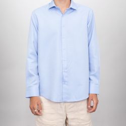 Chemise bleu fantasie c40 coton poly fanatisie bill00 Homme BILL TORNADE