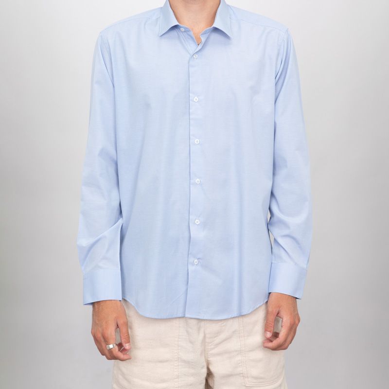 Chemise bleu ciel c54 coton poly fanatisie bill00 Homme BILL TORNADE